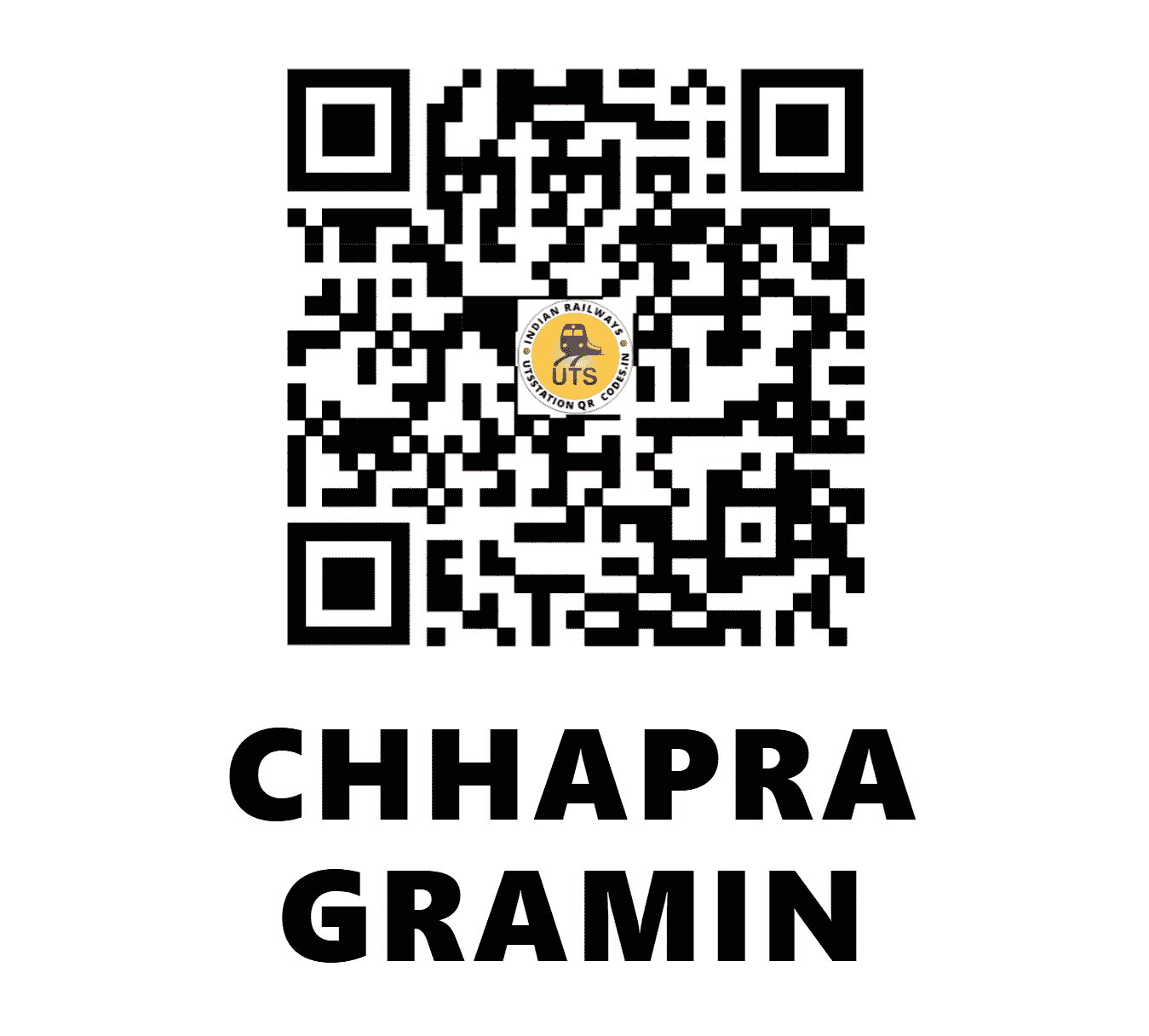 UTS QR Code for CHHAPRA GRAMIN - CHPG - NE (BIHAR)