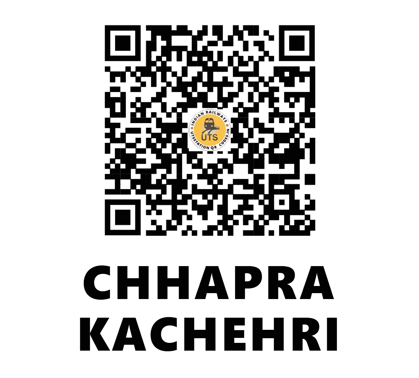 UTS QR Code for CHHAPRA KACHEHRI - CI - NE (BIHAR)