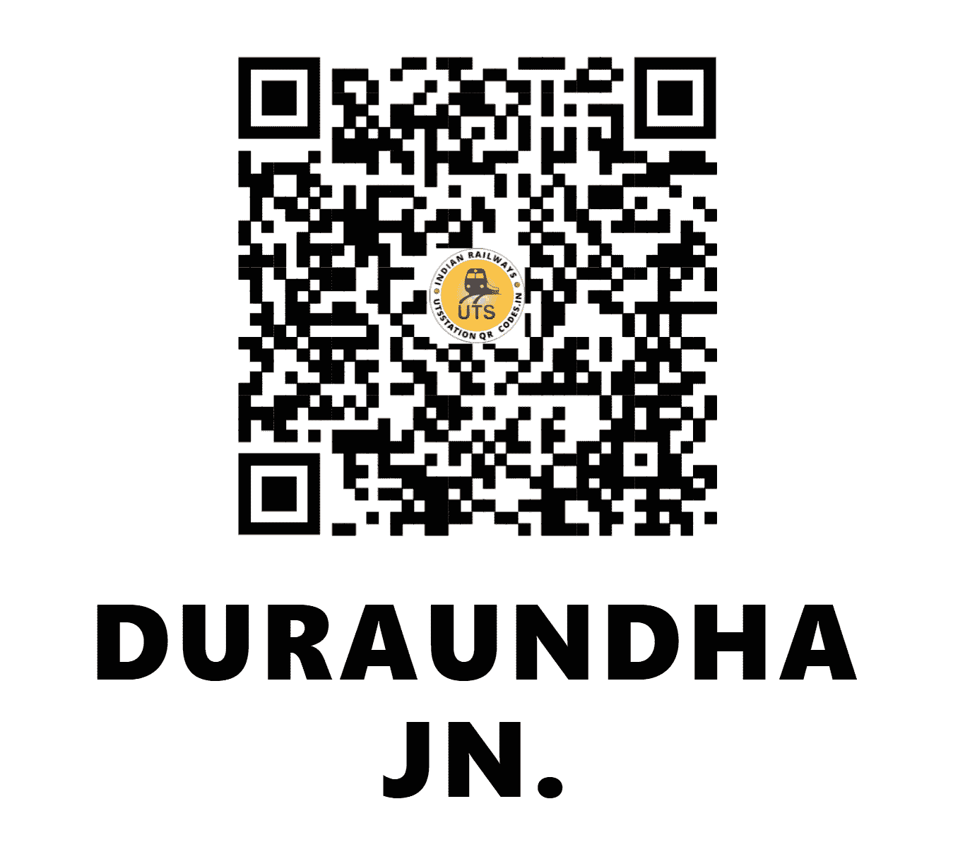 UTS QR Code for DURAUNDHA JN. - DDA - NE (BIHAR)