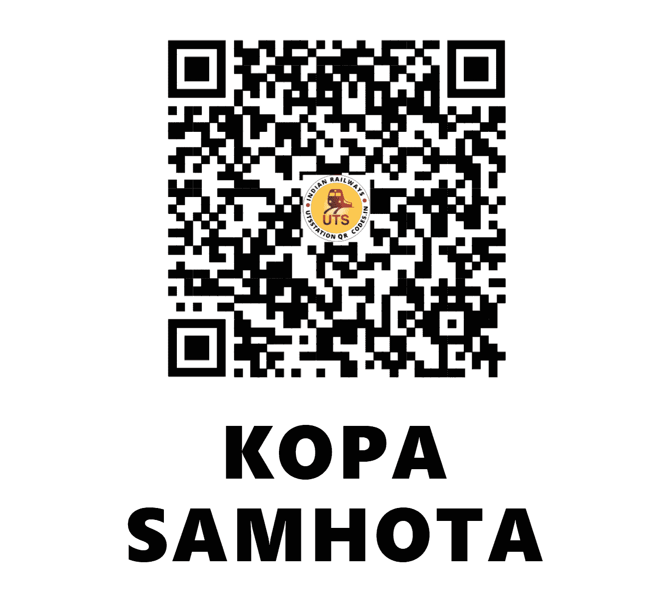 UTS QR Code for KOPA SAMHOTA - KPS - NE (BIHAR)