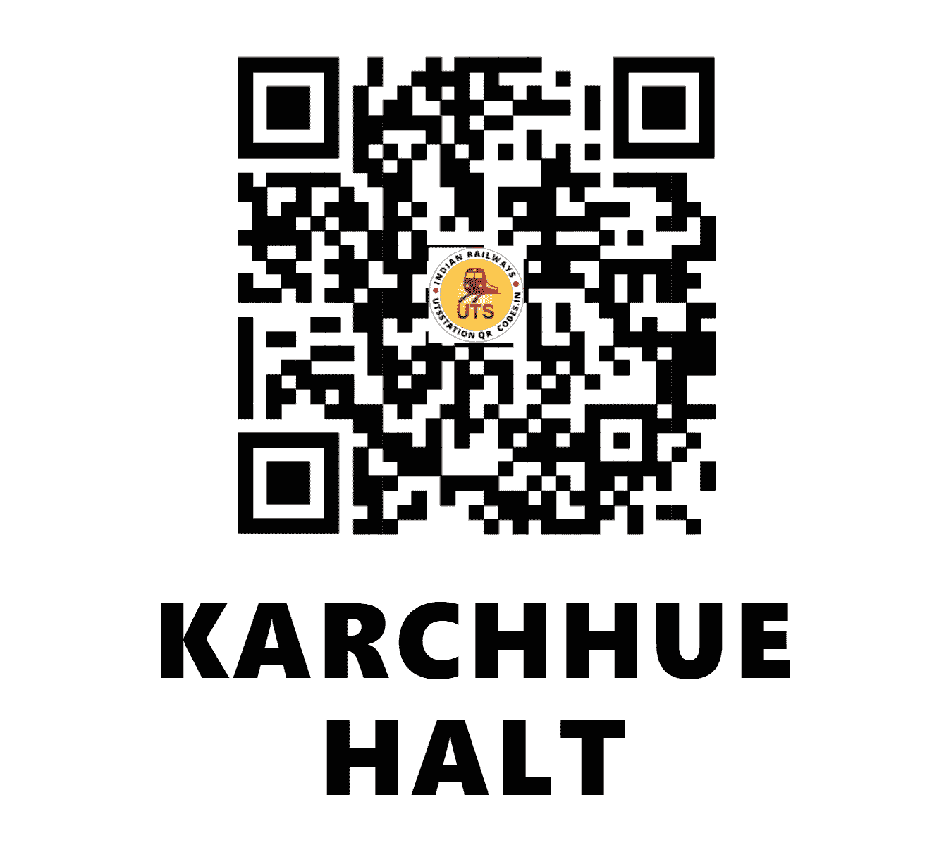 UTS QR Code for KARCHHUE HALT - KYW - NE (BIHAR)