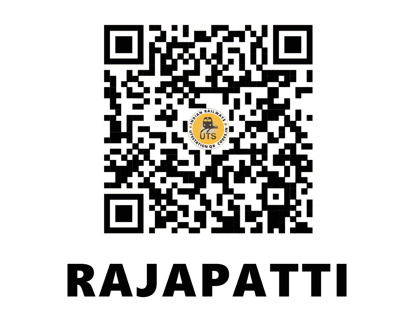 UTS QR Code for RAJAPATTI - RPV - NE (BIHAR)