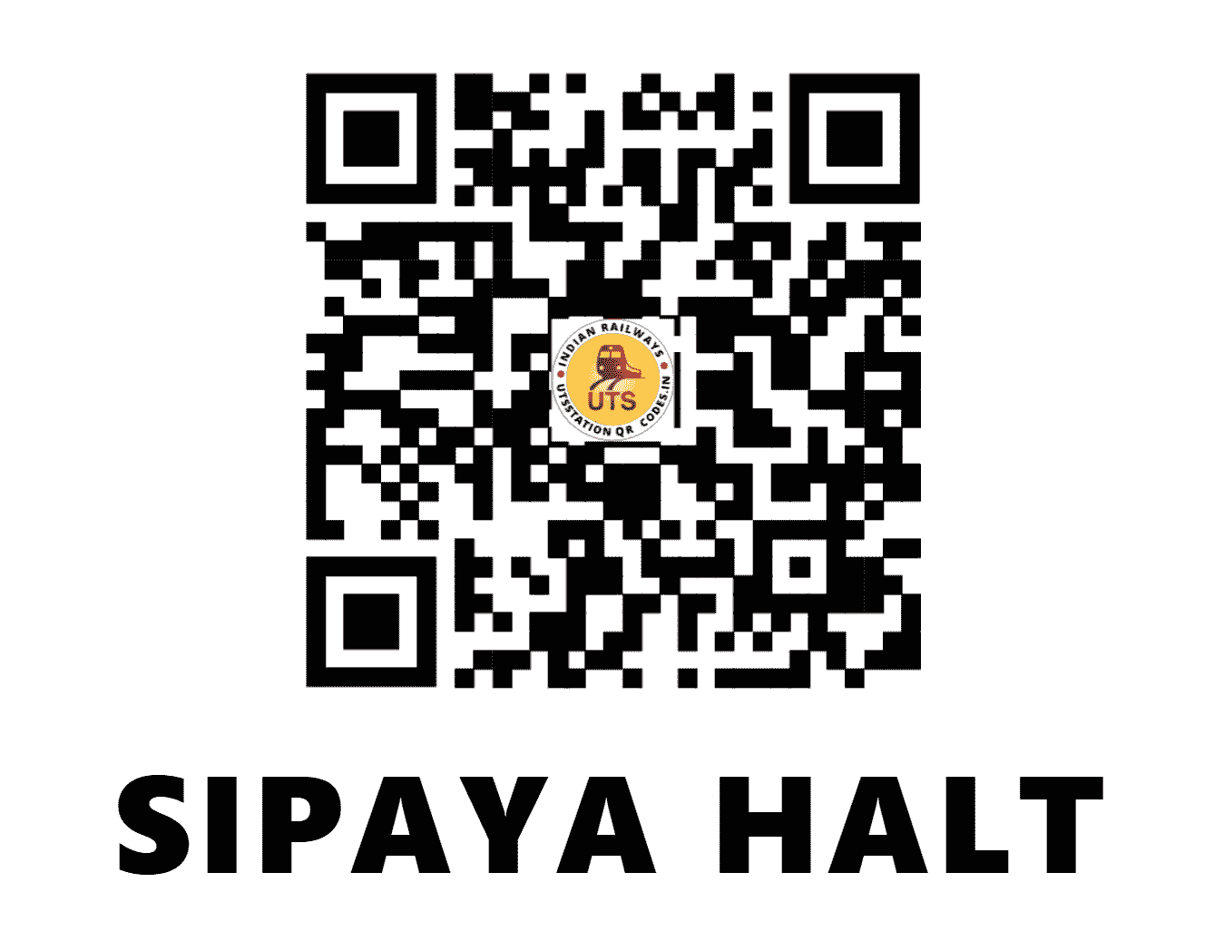 UTS QR Code for SIPAYA HALT - SPYA - NE (BIHAR)