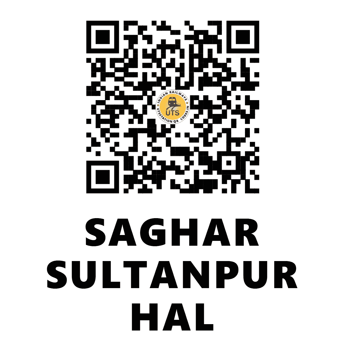 UTS QR Code for SAGHAR SULTANPUR HAL - SSHT - NE (BIHAR)