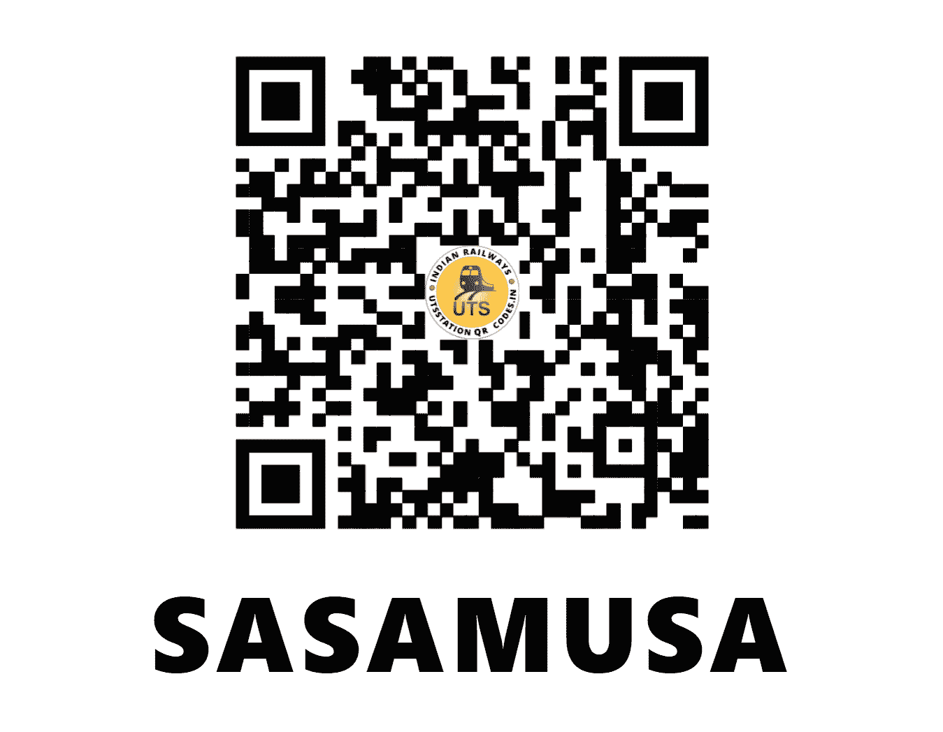 UTS QR Code for SASAMUSA - SSU - NE (BIHAR)