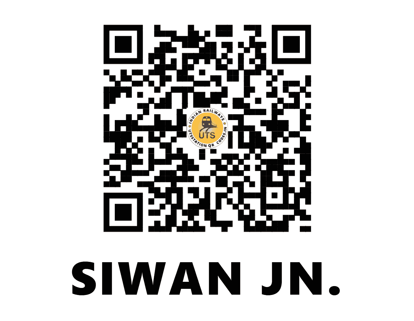 UTS QR Code for SIWAN JN. - SV - NE (BIHAR)