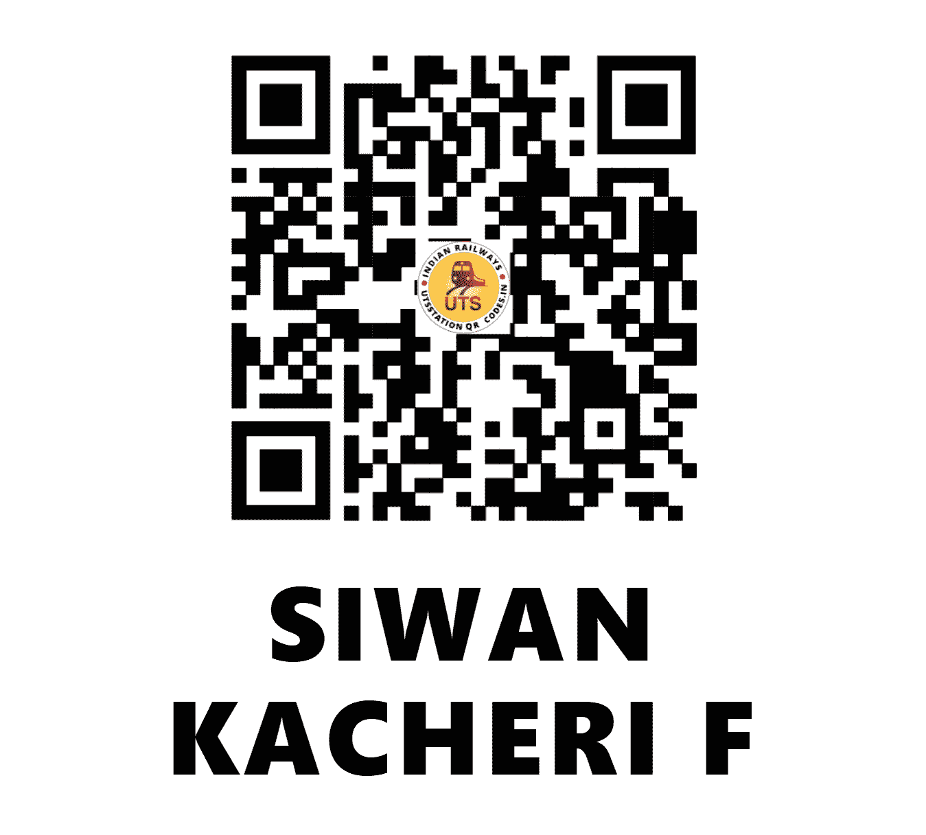 UTS QR Code for SIWAN KACHERI F - SVC - NE (BIHAR)