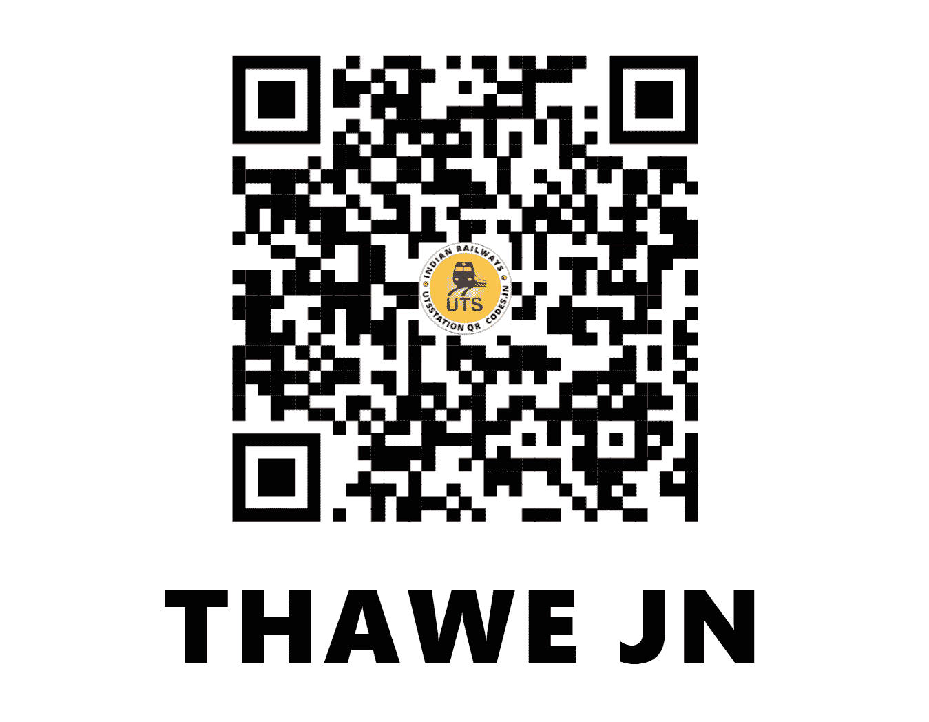 UTS QR Code for THAWE JN - THE - NE (BIHAR)