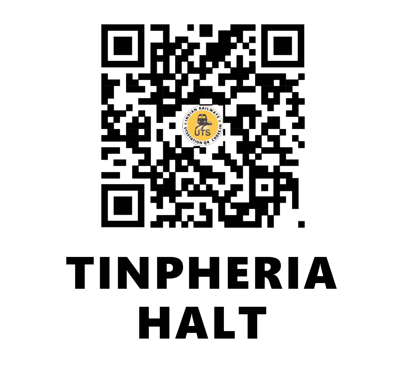 UTS QR Code for TINPHERIA HALT - TPV - NE (BIHAR)