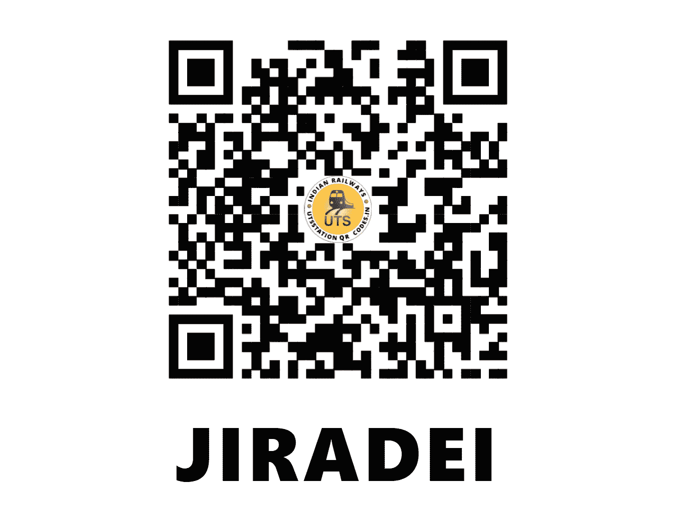 UTS QR Code for JIRADEI - ZRDE - NE (BIHAR)
