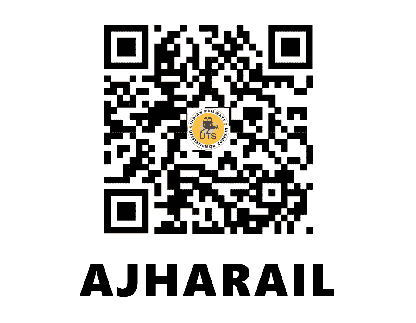 UTS QR Code for AJHARAIL - AHL - NF (BIHAR)