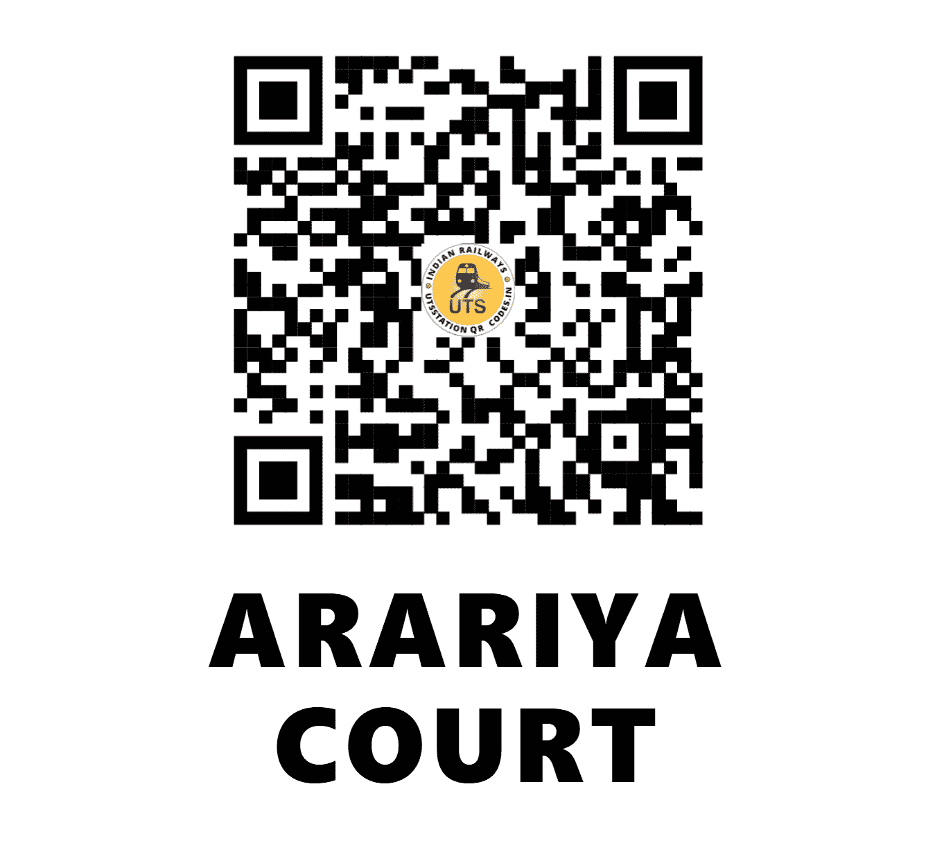 UTS QR Code for ARARIYA COURT - ARQ - NF (BIHAR)