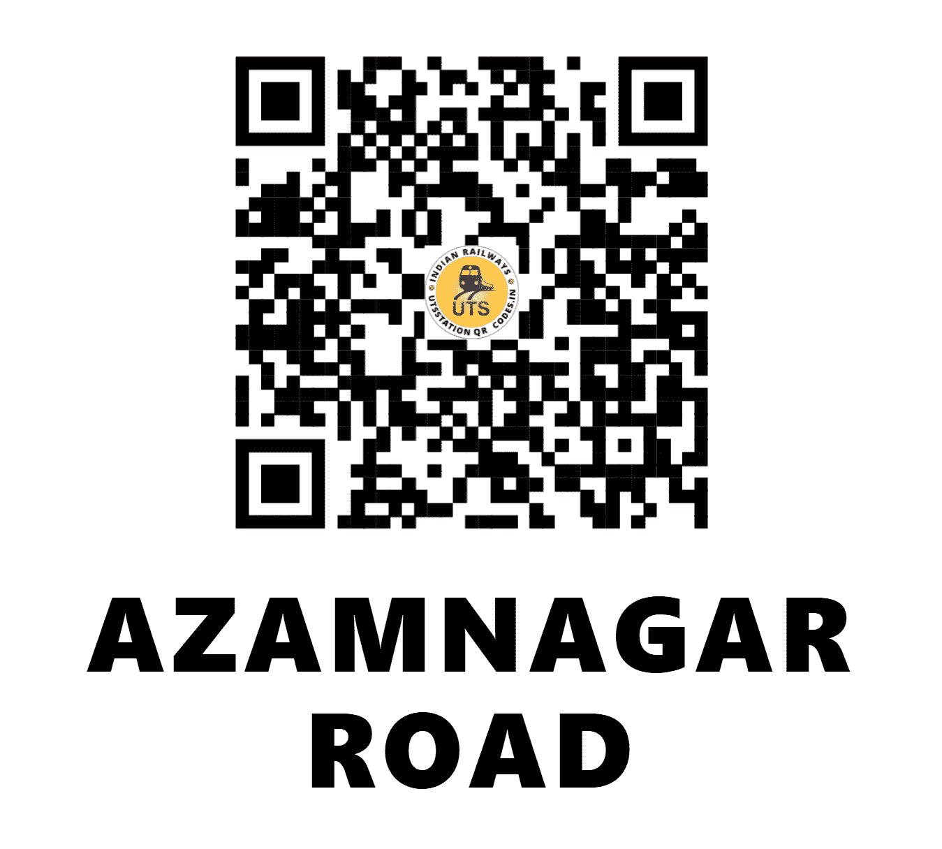 UTS QR Code for AZAMNAGAR ROAD - AZR - NF (BIHAR)