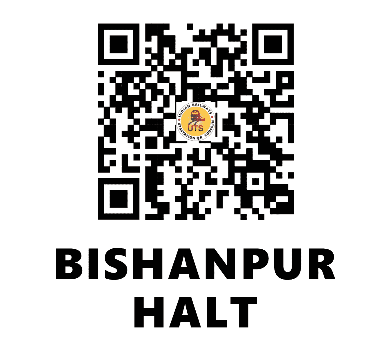 UTS QR Code for BISHANPUR HALT - BHNP - NF (BIHAR)