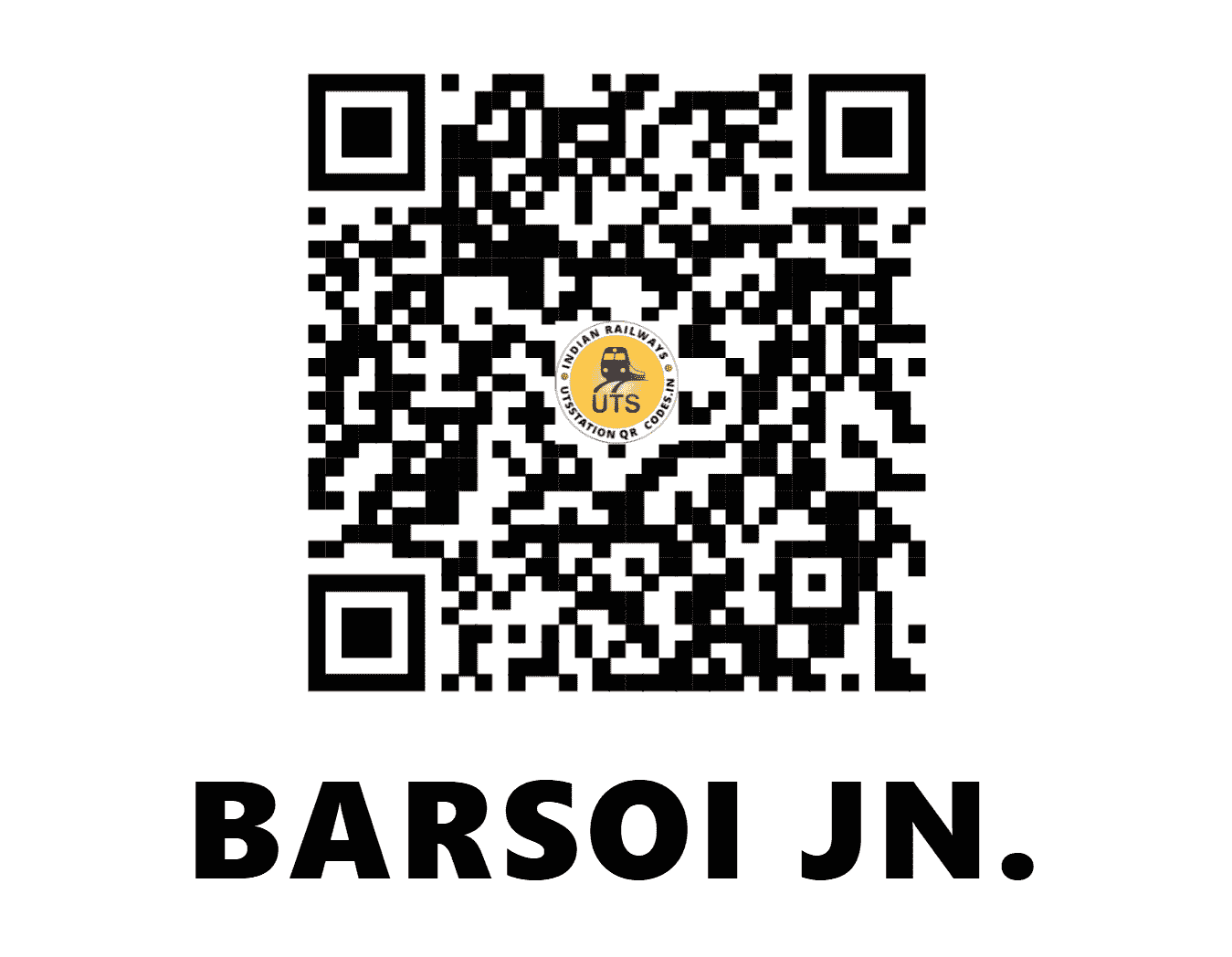 UTS QR Code for BARSOI JN. - BOE - NF (BIHAR)