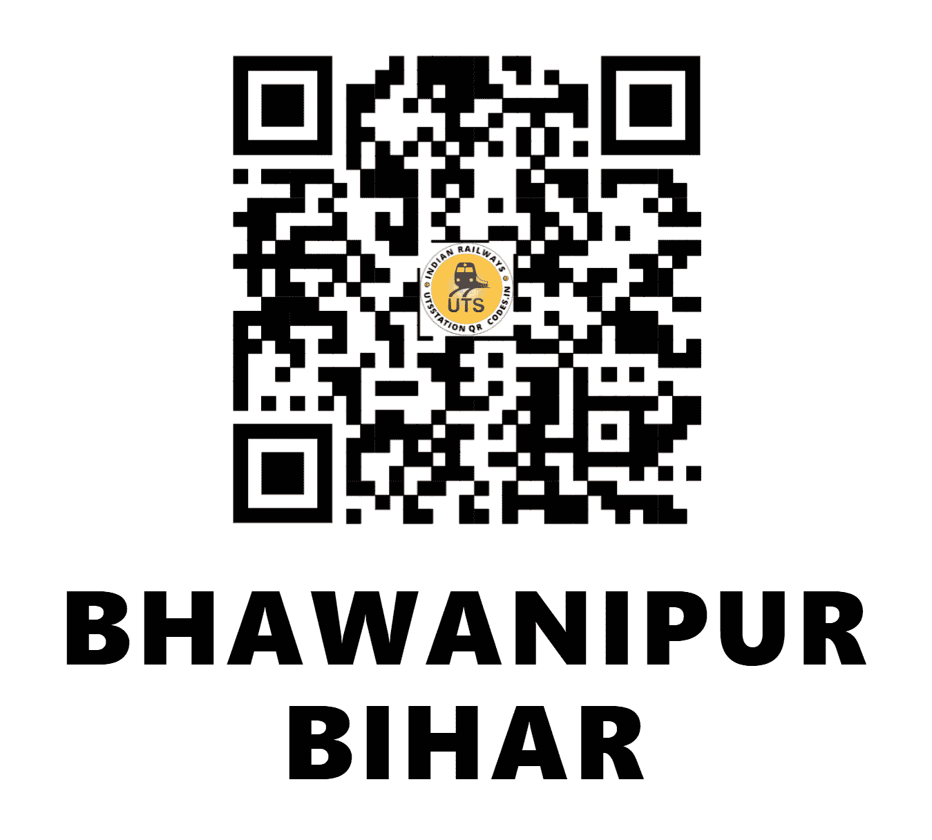 UTS QR Code for BHAWANIPUR BIHAR - BWPB - NF (BIHAR)