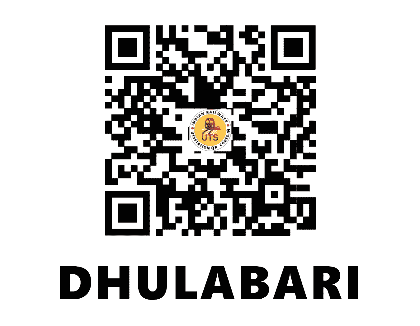 UTS QR Code for DHULABARI - DBQ - NF (BIHAR)