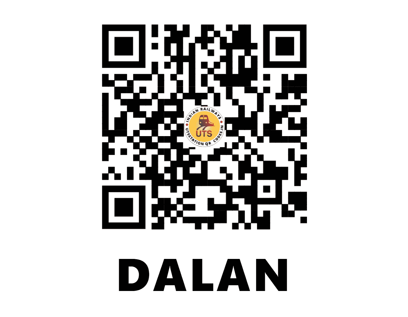 UTS QR Code for DALAN - DLF - NF (BIHAR)