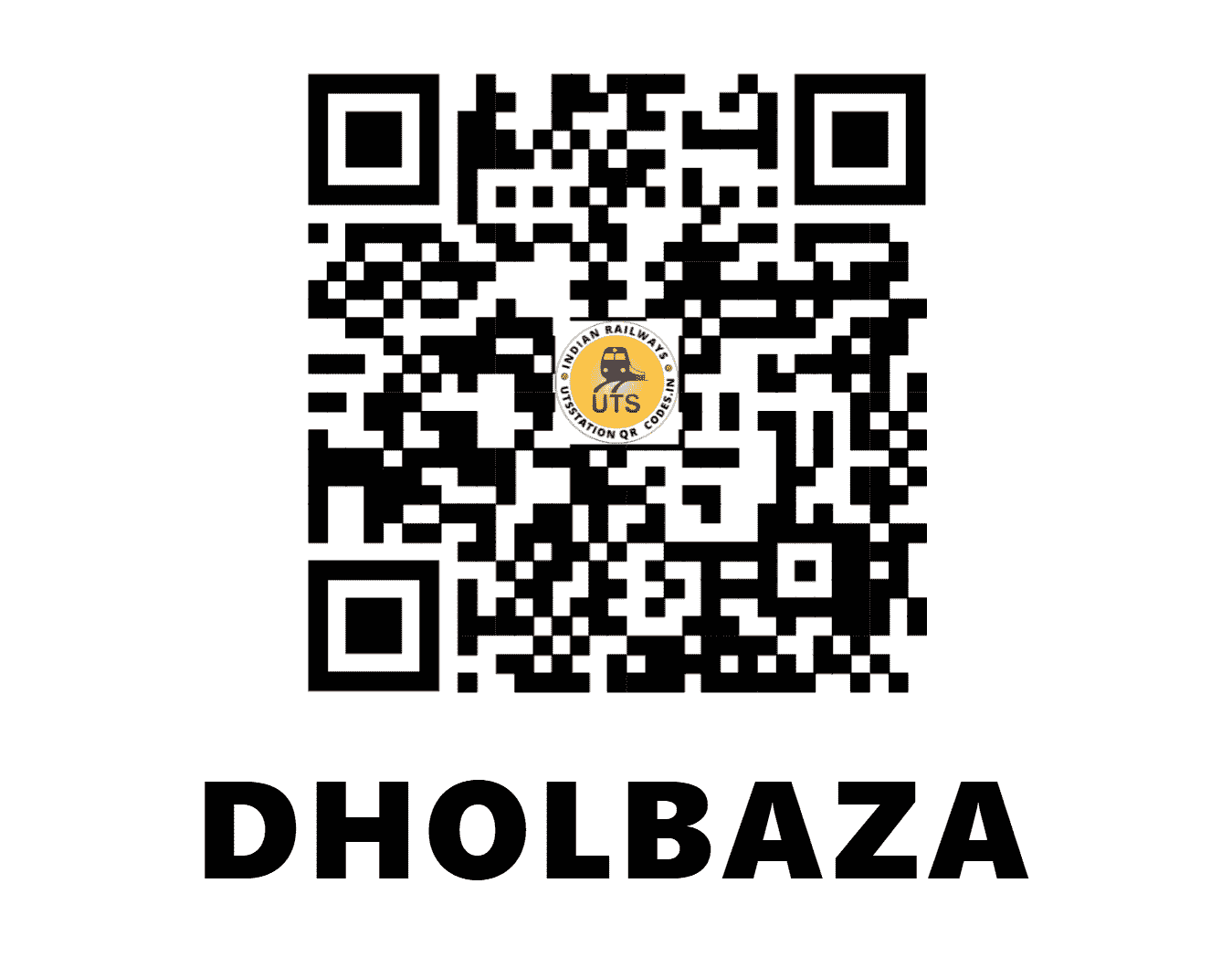 UTS QR Code for DHOLBAZA - DLZ - NF (BIHAR)