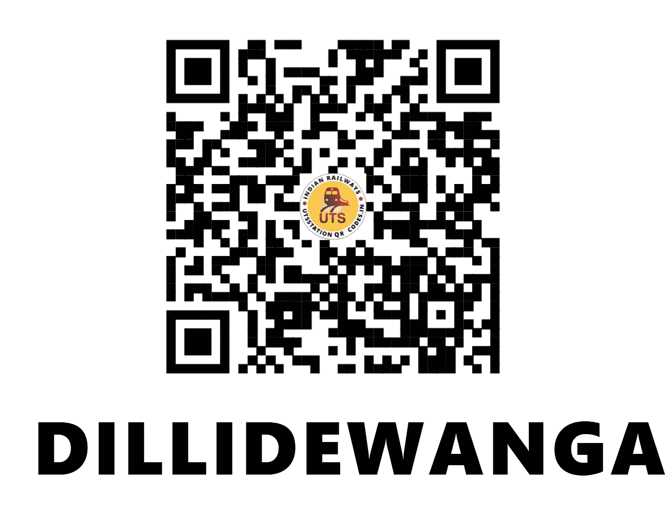 UTS QR Code for DILLIDEWANGANJ - DVJ - NF (BIHAR)