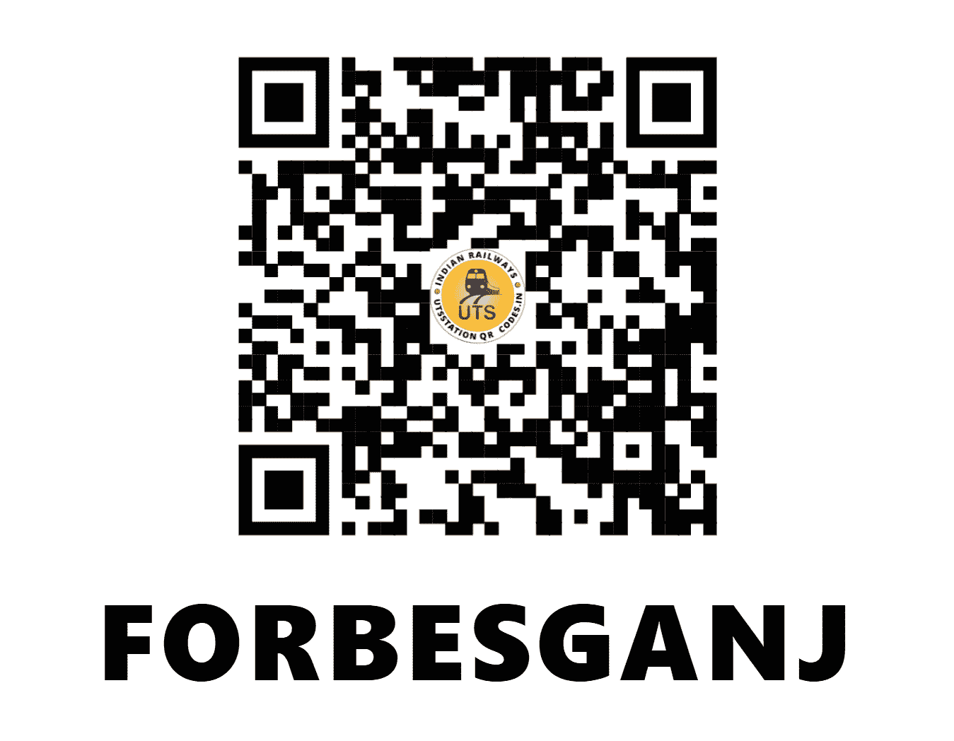 UTS QR Code for FORBESGANJ - FBG - NF (BIHAR)
