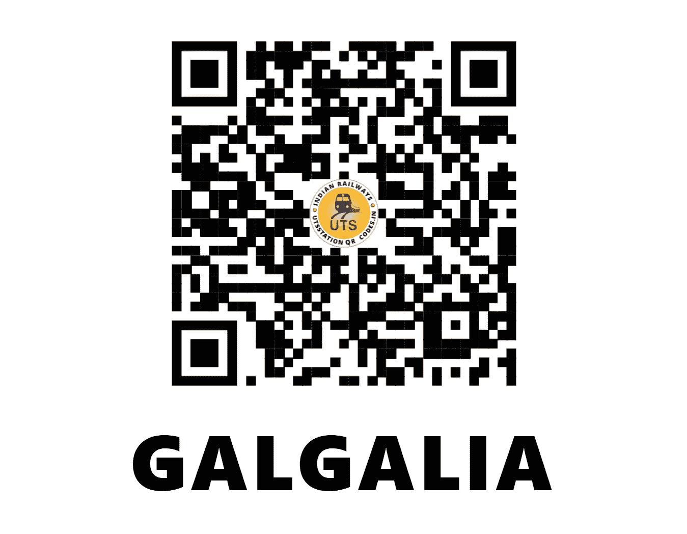 UTS QR Code for GALGALIA - GAGA - NF (BIHAR)