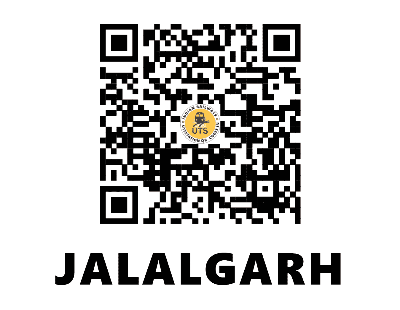 UTS QR Code for JALALGARH - JAG - NF (BIHAR)