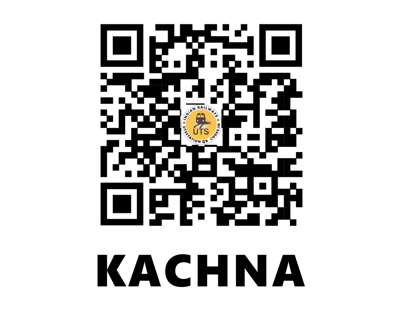 UTS QR Code for KACHNA - KAU - NF (BIHAR)