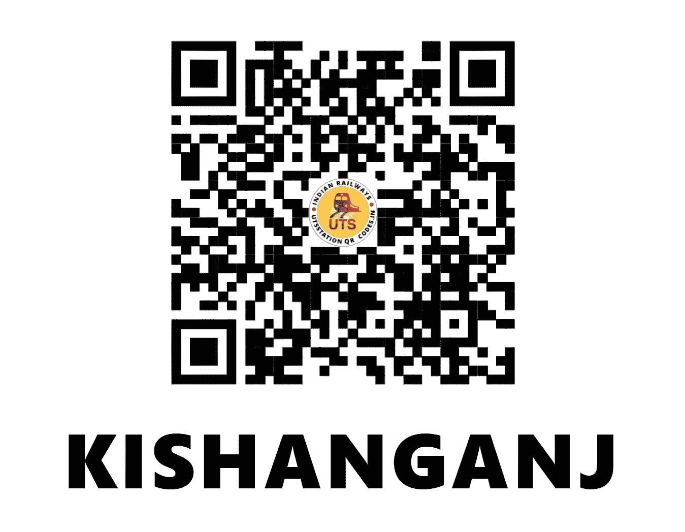 UTS QR Code for KISHANGANJ - KNE - NF (BIHAR)