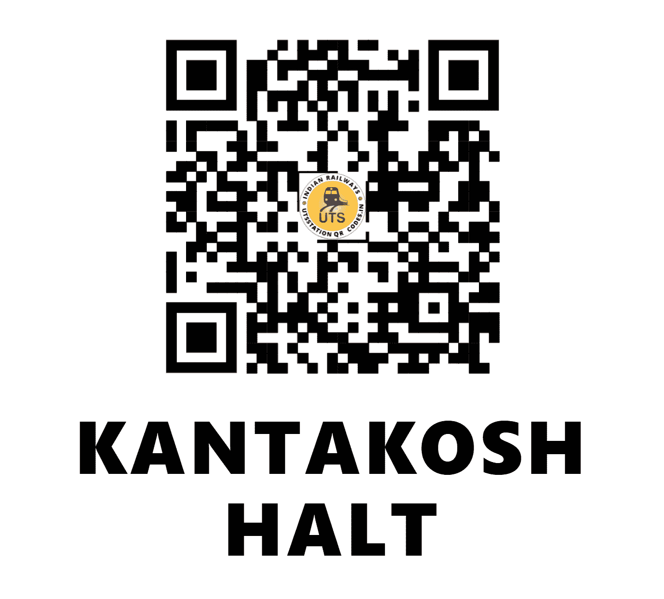 UTS QR Code for KANTAKOSH HALT - KTKS - NF (BIHAR)