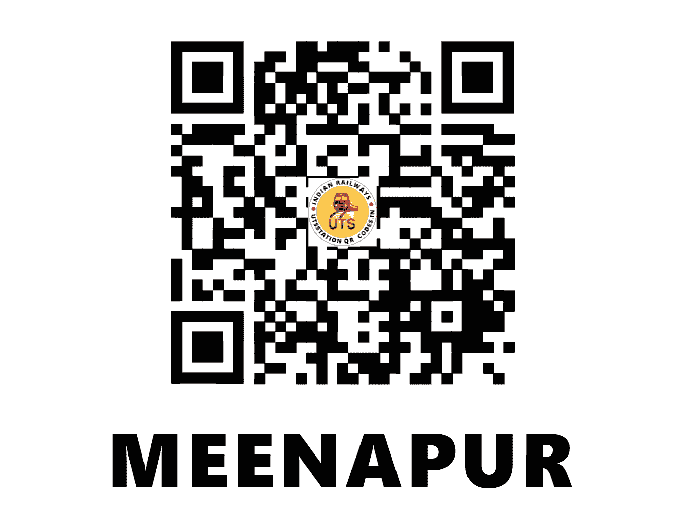 UTS QR Code for MEENAPUR - MENP - NF (BIHAR)