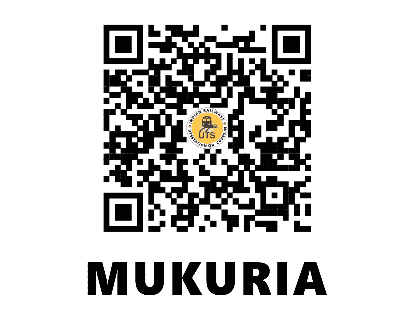 UTS QR Code for MUKURIA - MFA - NF (BIHAR)