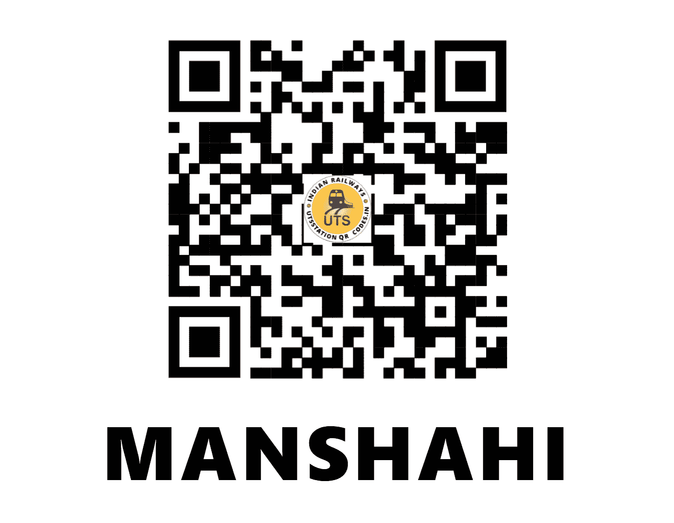 UTS QR Code for MANSHAHI - MNS - NF (BIHAR)