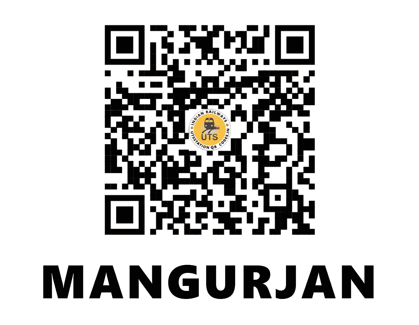 UTS QR Code for MANGURJAN - MXJ - NF (BIHAR)