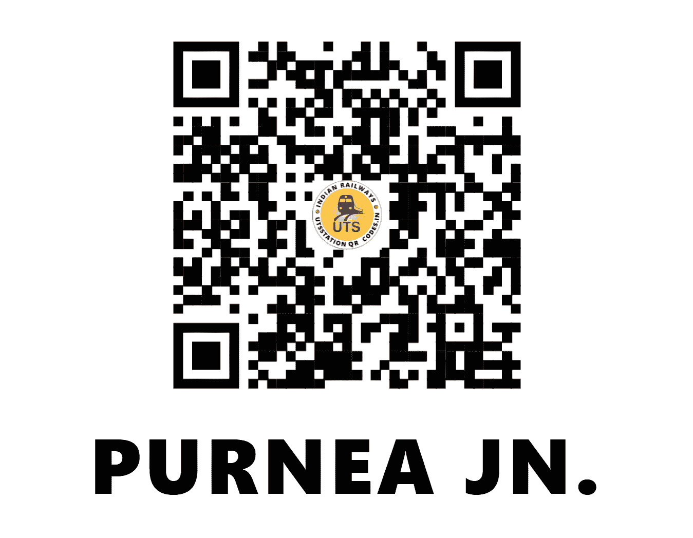 UTS QR Code for PURNEA JN. - PRNA - NF (BIHAR)