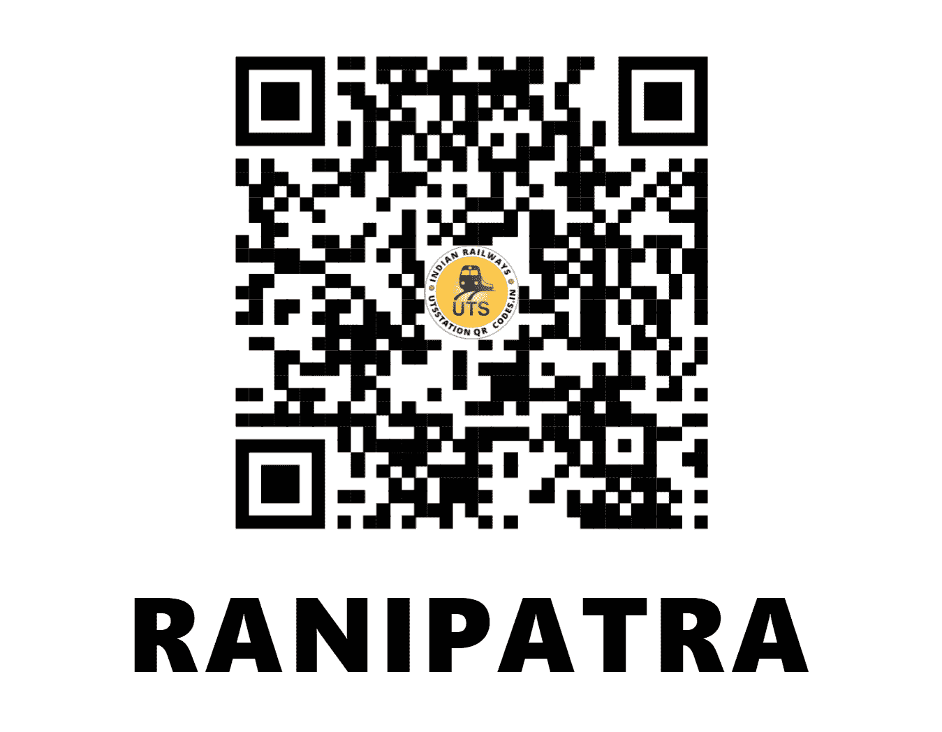 UTS QR Code for RANIPATRA - RNX - NF (BIHAR)