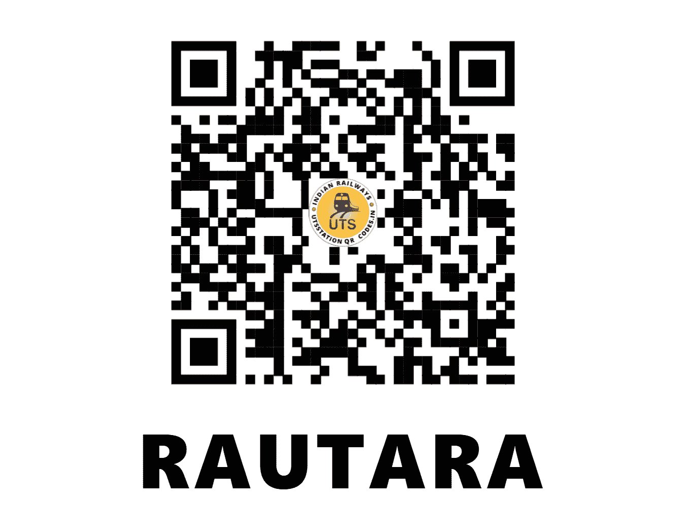 UTS QR Code for RAUTARA - RWA - NF (BIHAR)