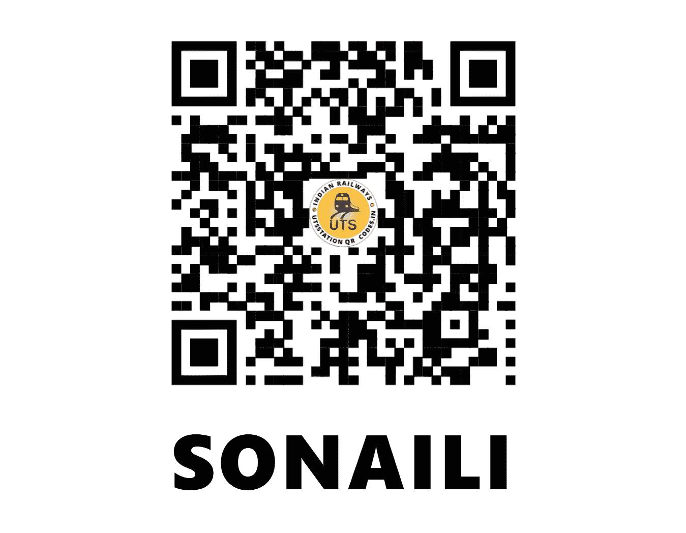 UTS QR Code for SONAILI - SI - NF (BIHAR)