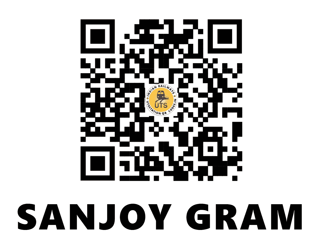 UTS QR Code for SANJOY GRAM - SJGM - NF (BIHAR)