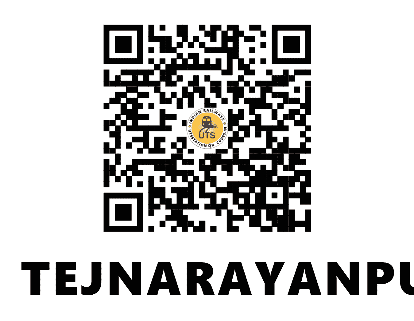UTS QR Code for TEJNARAYANPUR - TNPR - NF (BIHAR)
