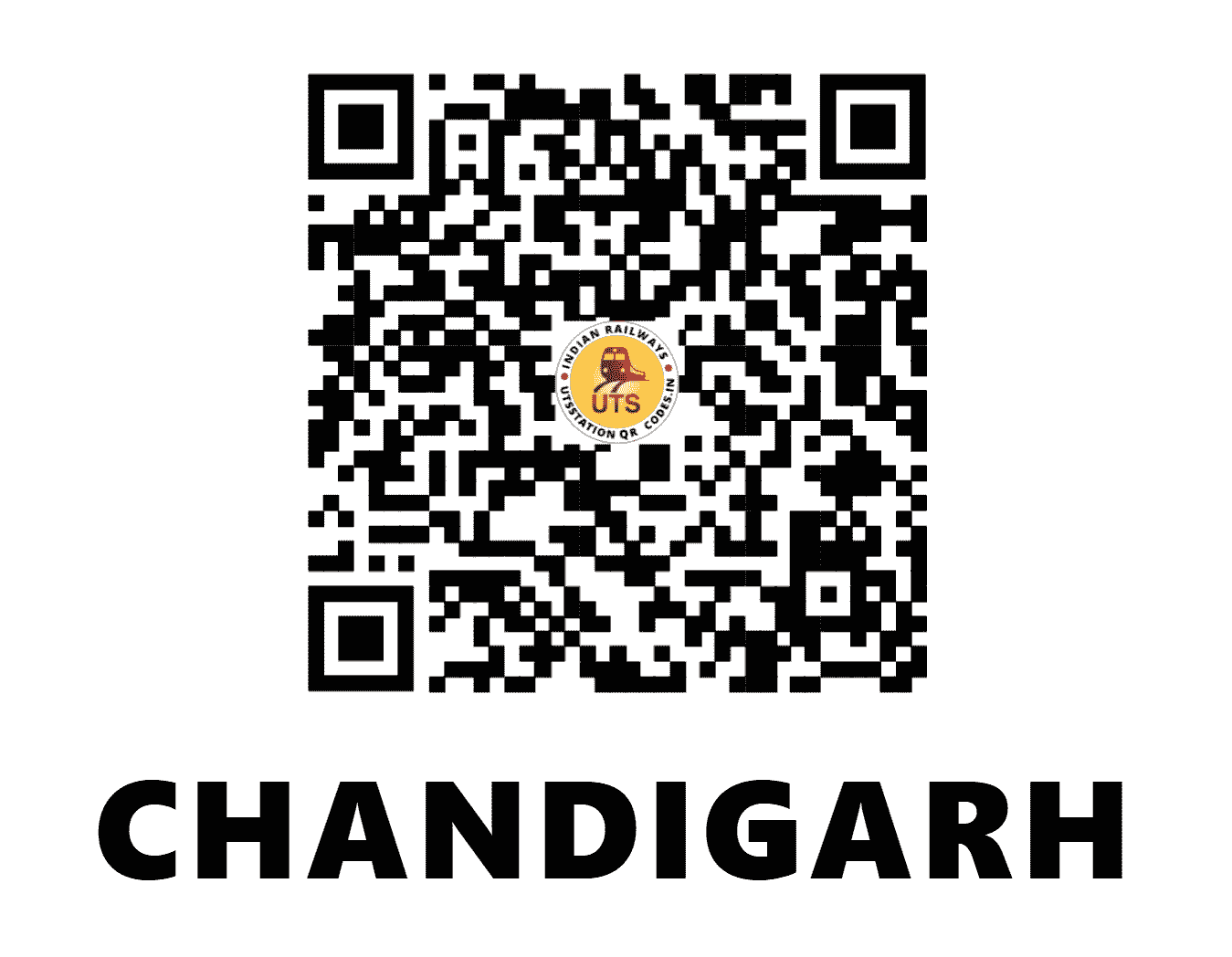 UTS QR Code for CHANDIGARH - CDG - NR (CHANDIGARH)