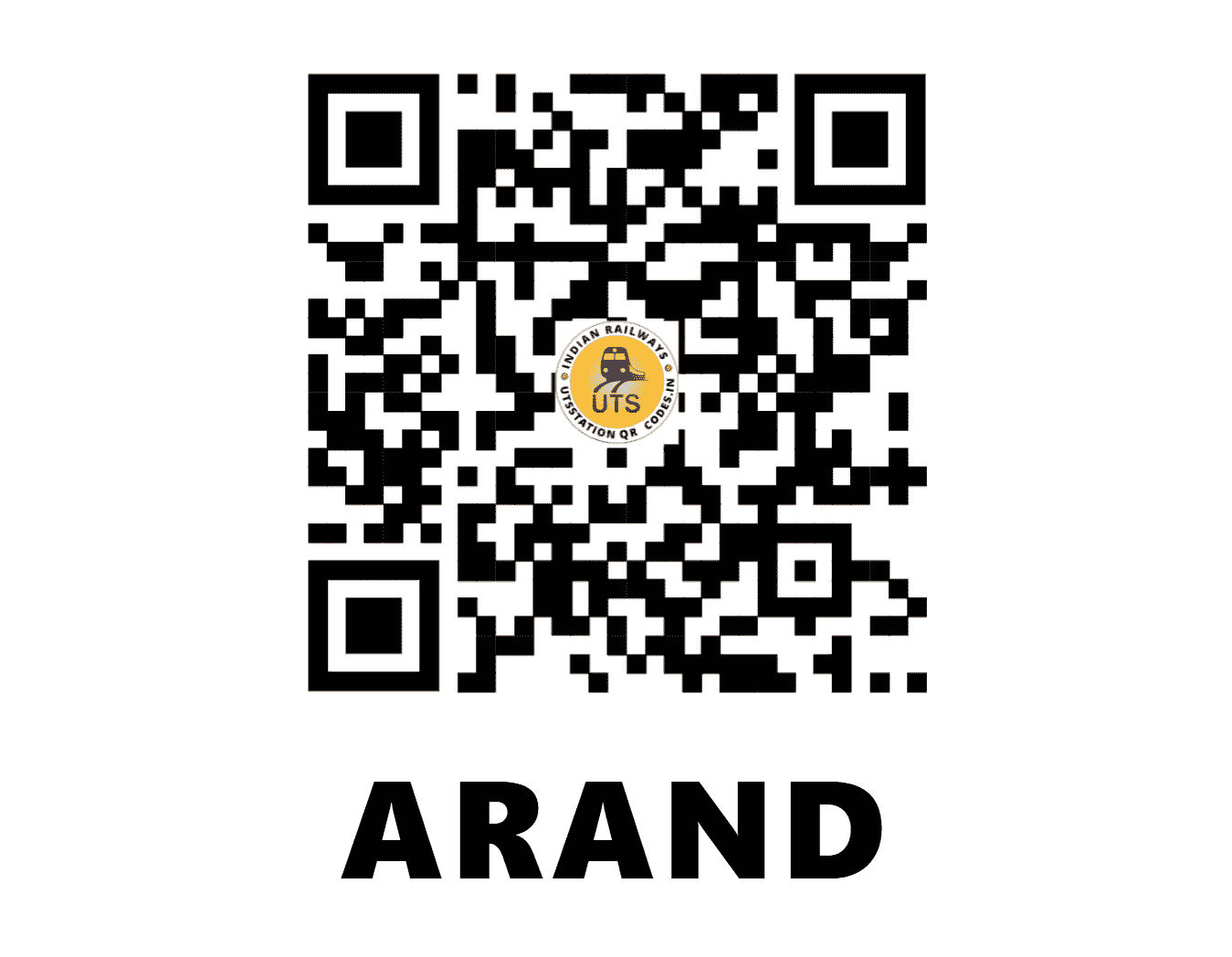 UTS QR Code for ARAND - ARN - EO (CHHATTISGARH)