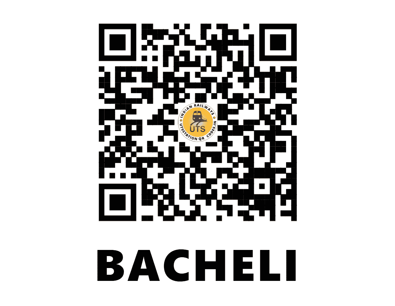UTS QR Code for BACHELI - BCHL - EO (CHHATTISGARH)