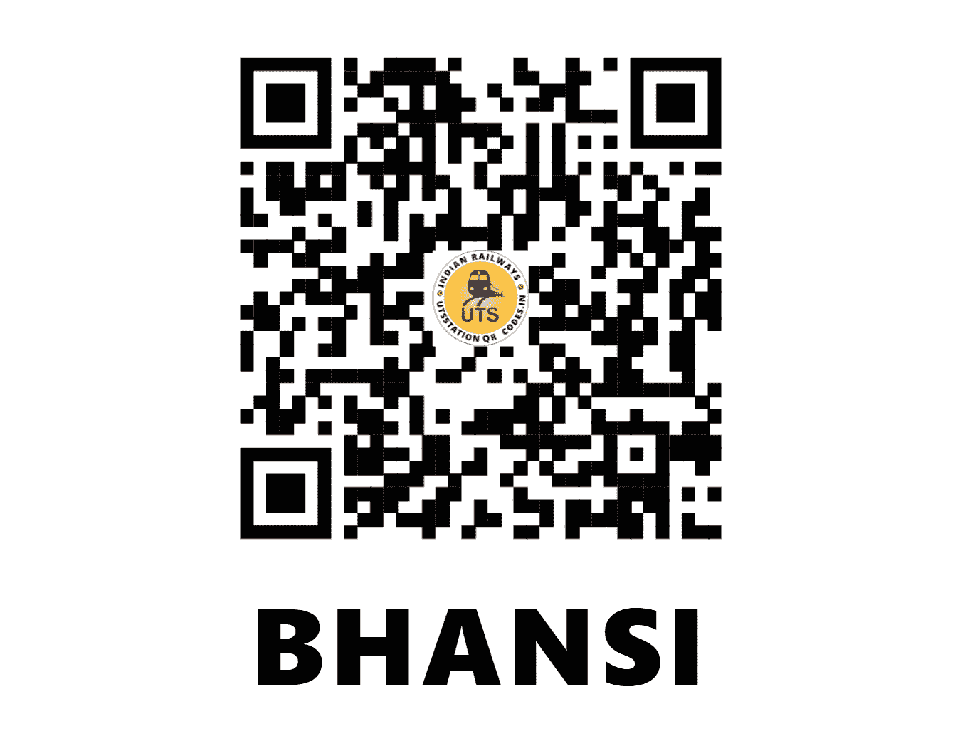 UTS QR Code for BHANSI - BHNS - EO (CHHATTISGARH)