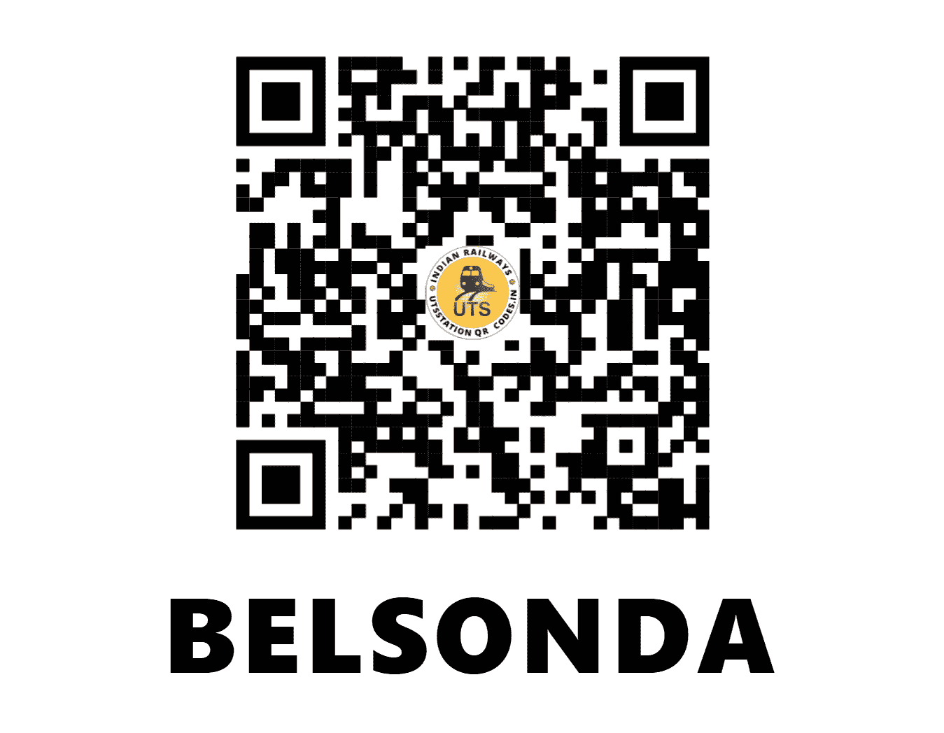 UTS QR Code for BELSONDA - BLSN - EO (CHHATTISGARH)