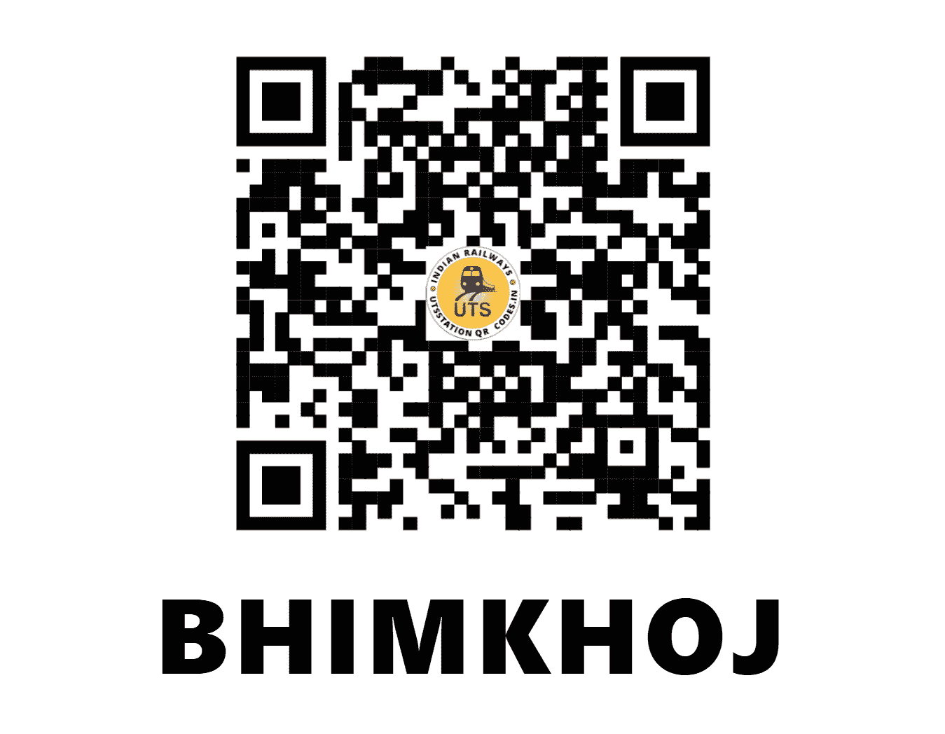 UTS QR Code for BHIMKHOJ - BMKJ - EO (CHHATTISGARH)