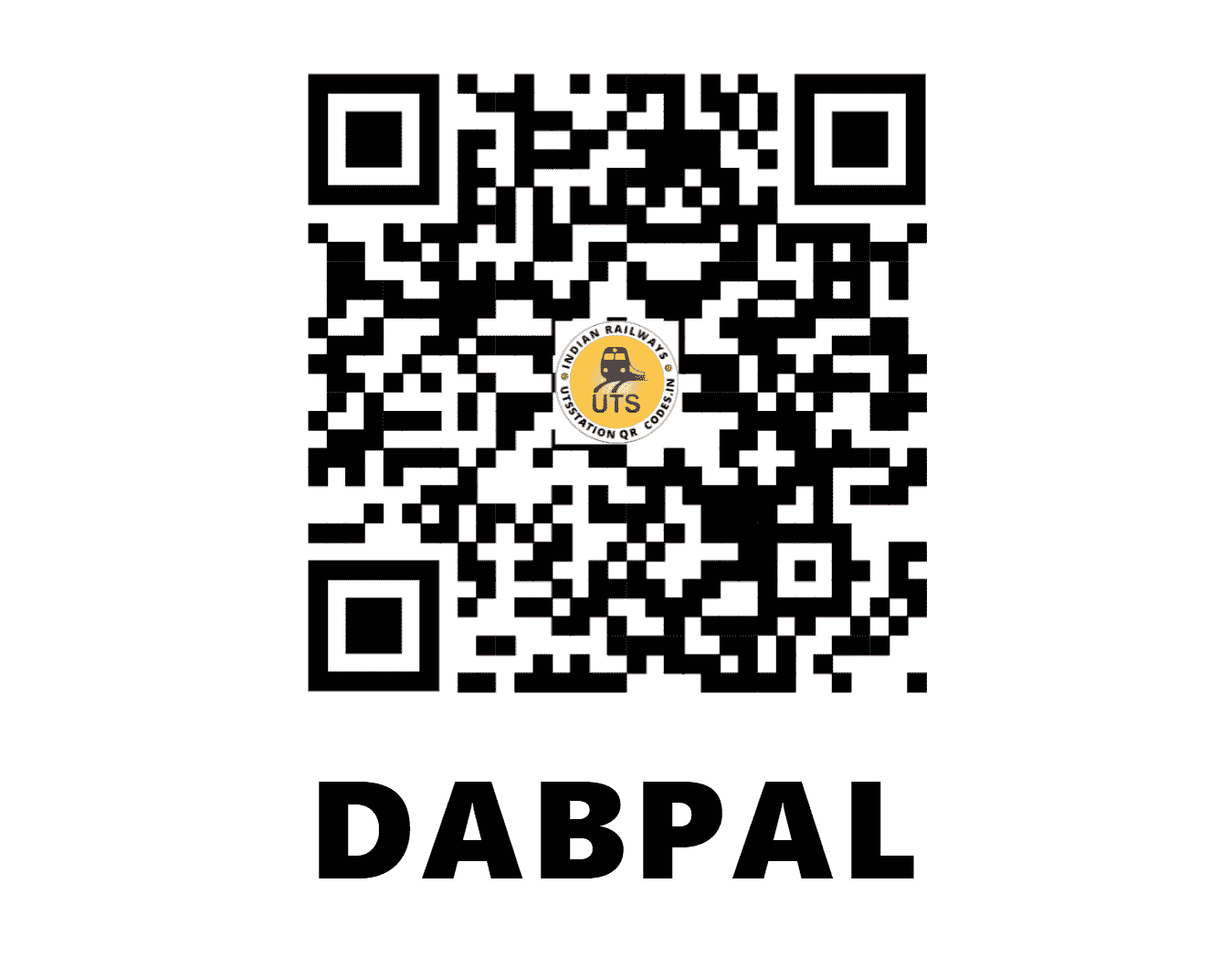 UTS QR Code for DABPAL - DBF - EO (CHHATTISGARH)