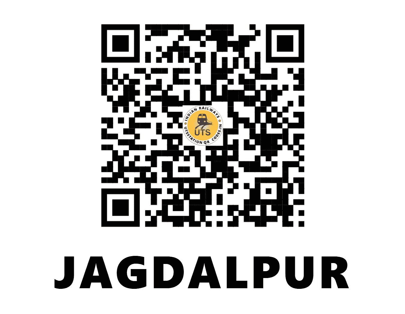 UTS QR Code for JAGDALPUR - JDB - EO (CHHATTISGARH)