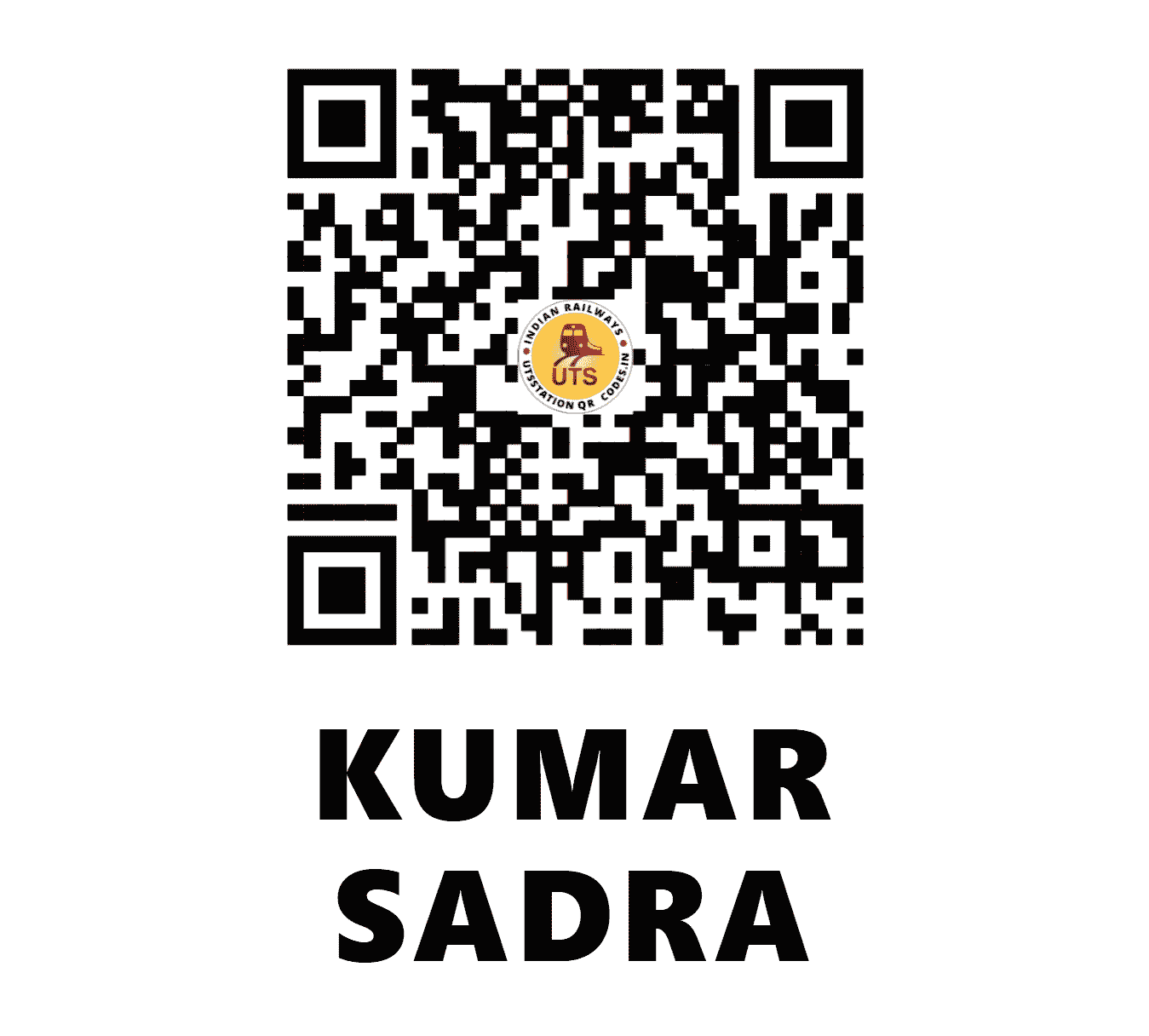 UTS QR Code for KUMAR SADRA - KMSD - EO (CHHATTISGARH)