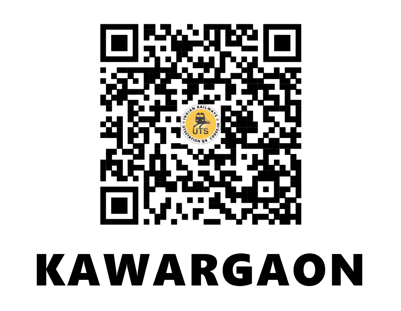 UTS QR Code for KAWARGAON - KWGN - EO (CHHATTISGARH)